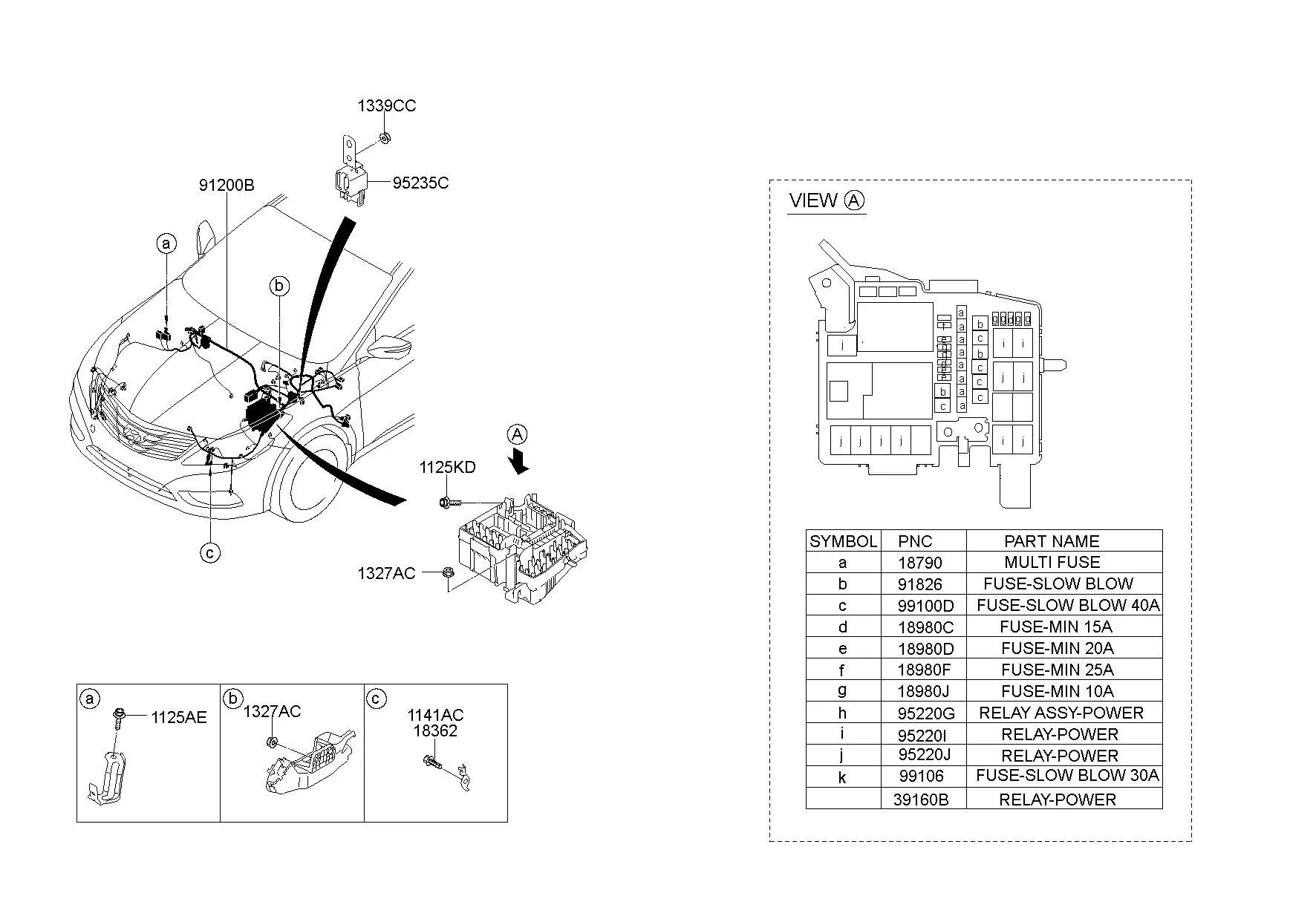 Front Wiring Harness diagram