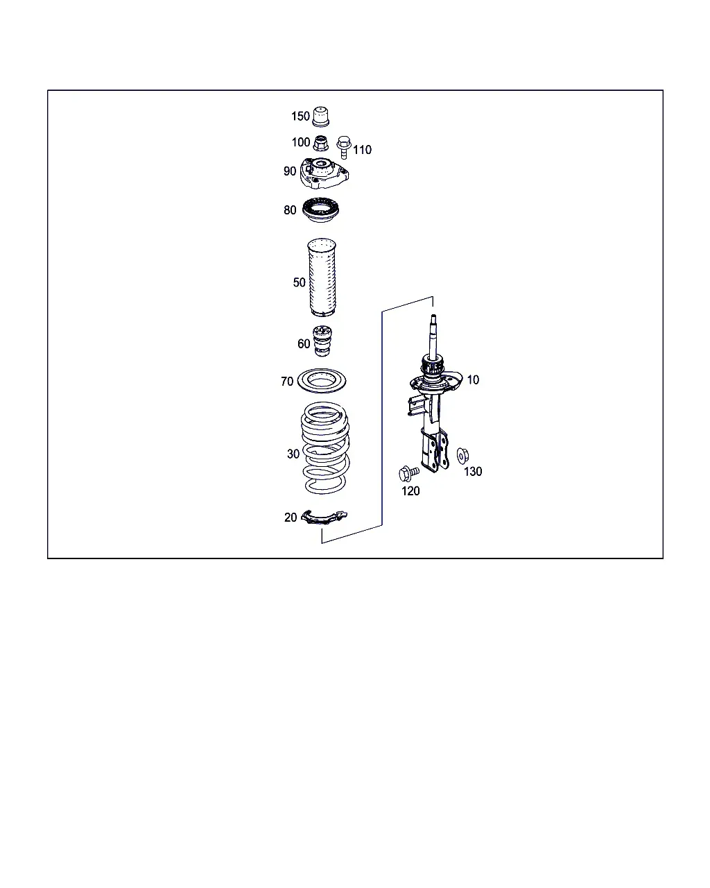 Передняя амортизационная стойка и крепление diagram