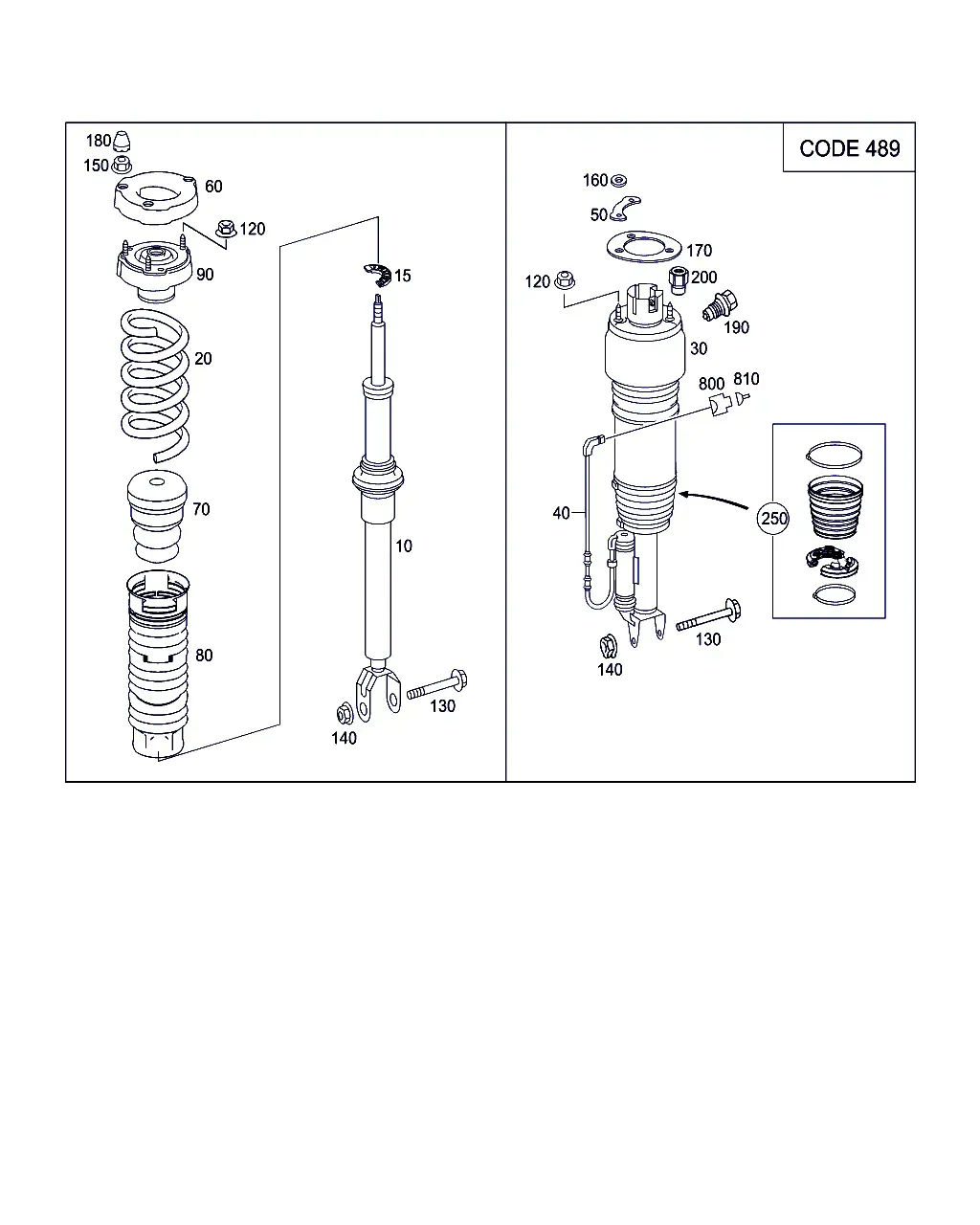 Передняя амортизационная стойка и крепление diagram