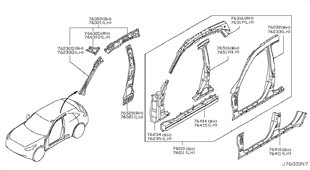 Front Body Side Panel diagram