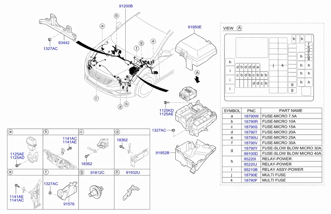 Front Wiring Harness diagram