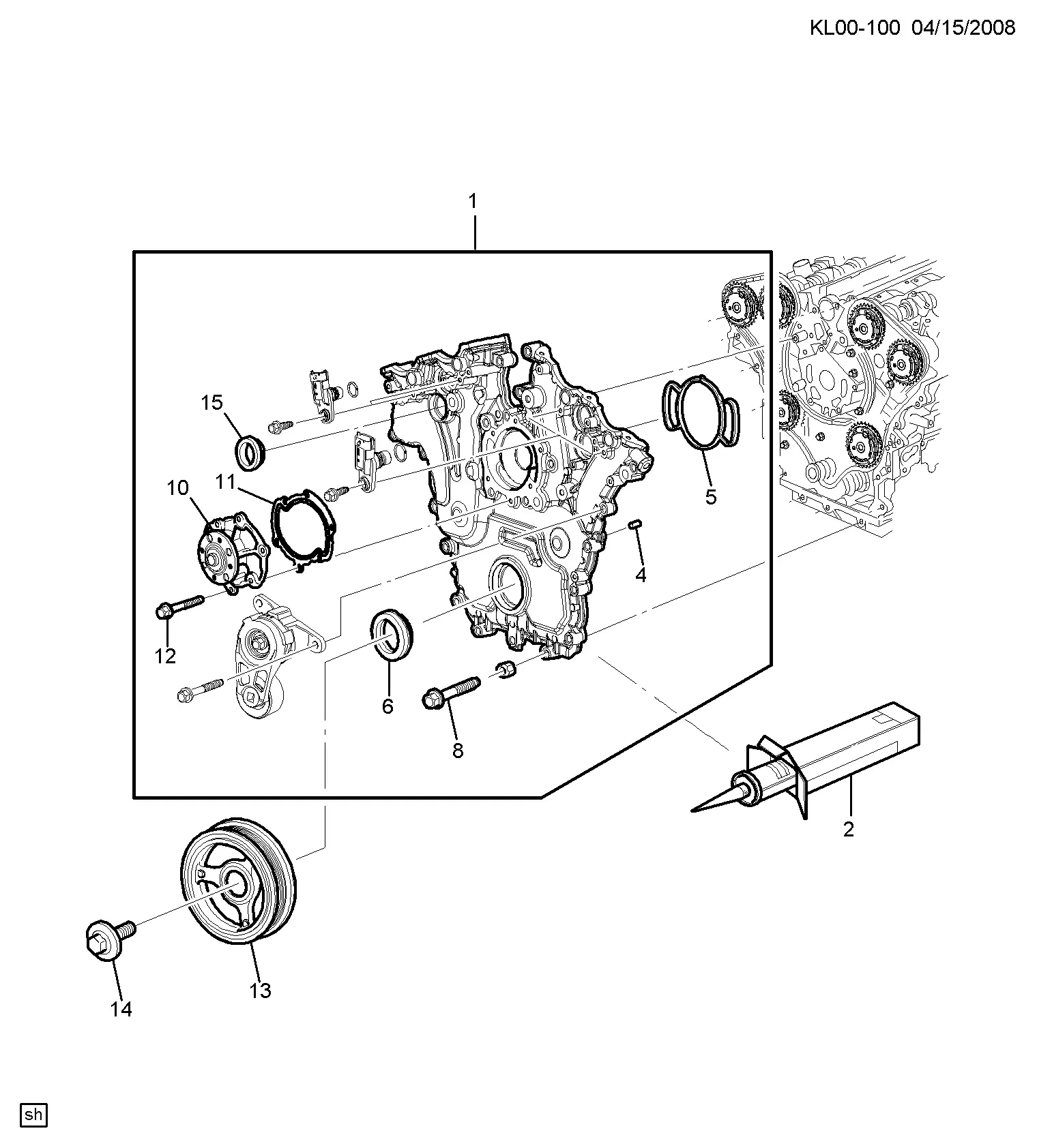 Engine Front Cover diagram