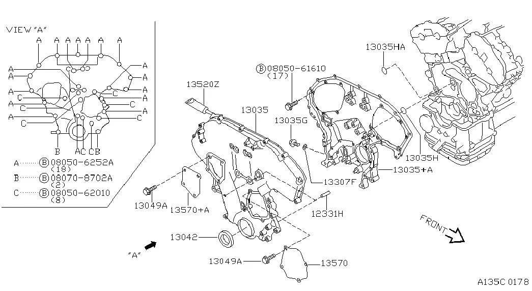 Engine Front Cover diagram