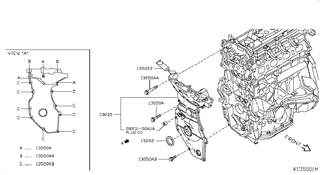 Engine Front Cover diagram