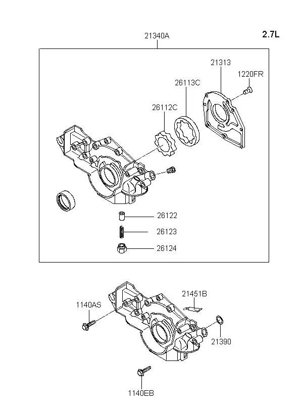 Engine Front Cover diagram