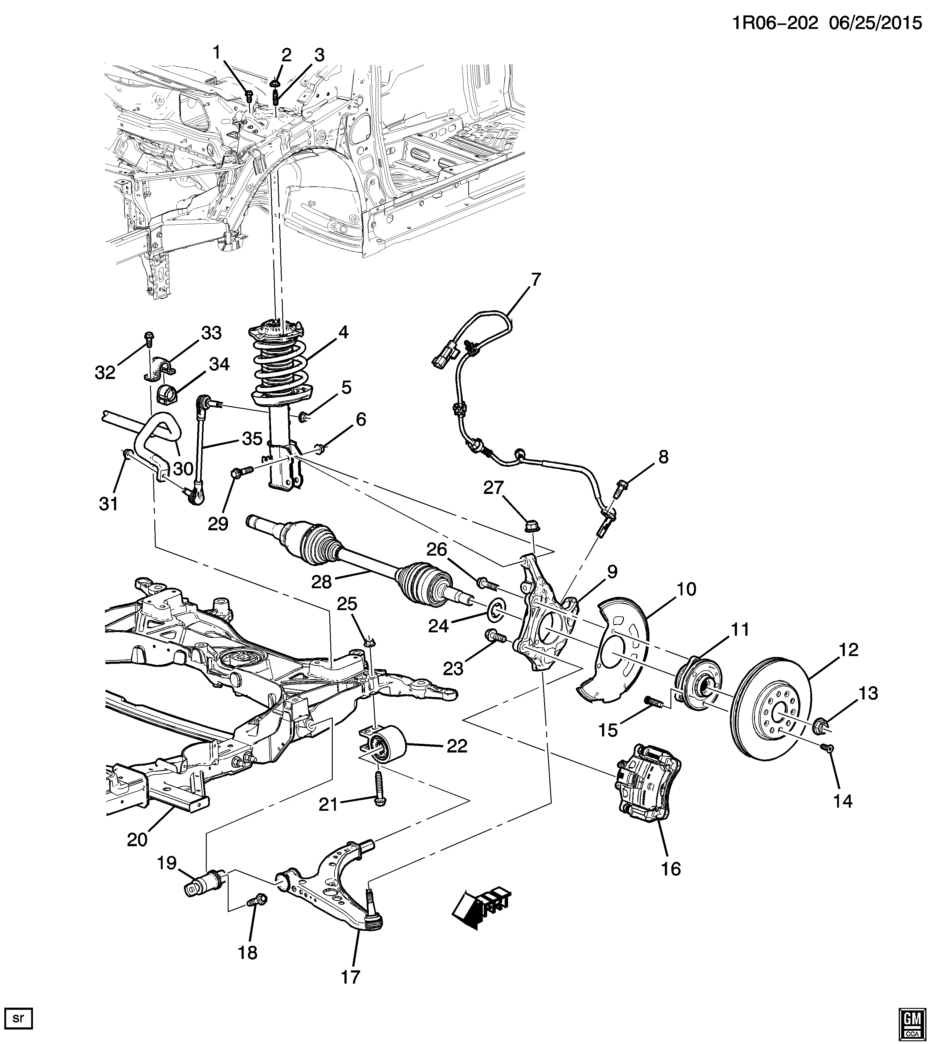 Front Suspension diagram