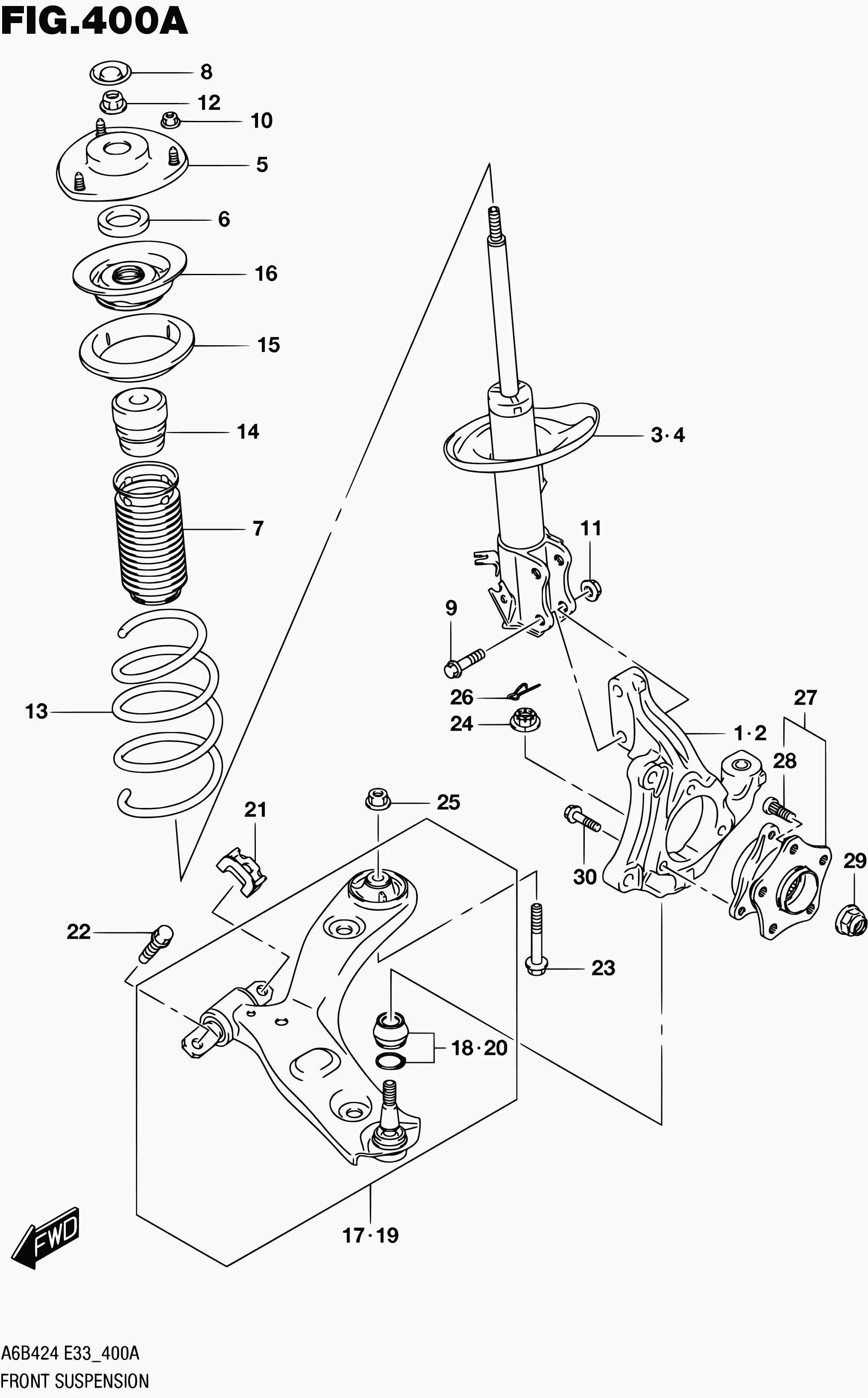 Front Suspension diagram