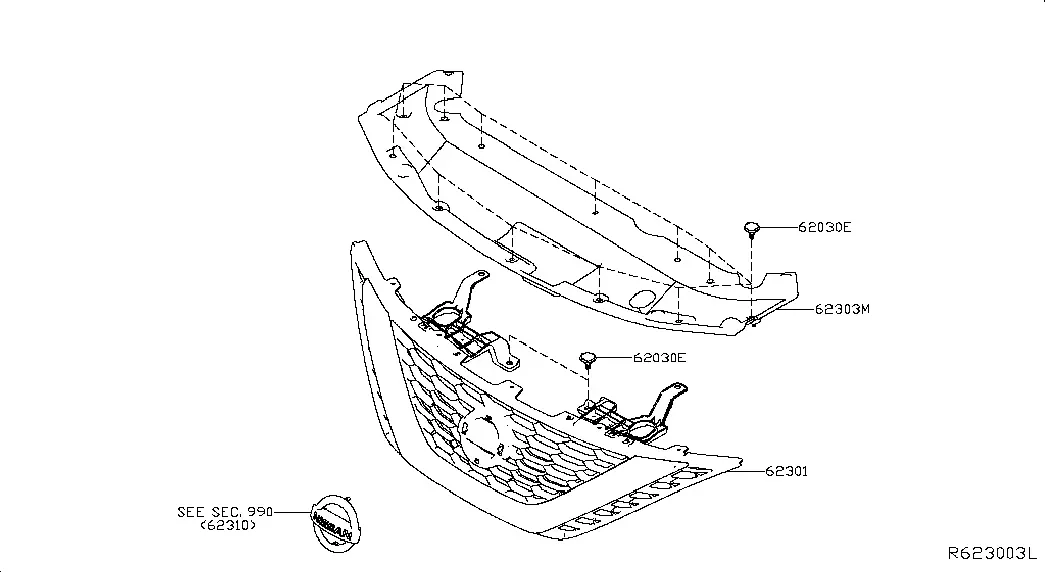 Front Grille diagram