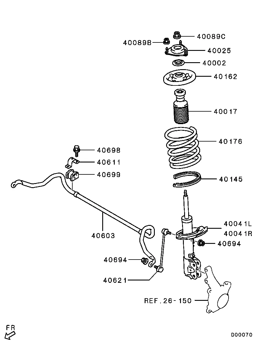 Front Strut and Spring diagram