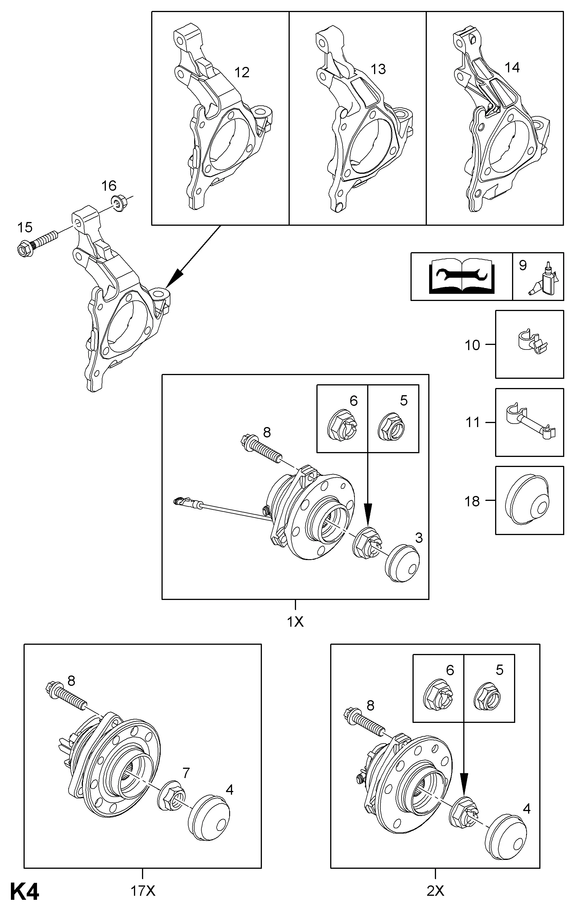 Front Wheel Hub diagram