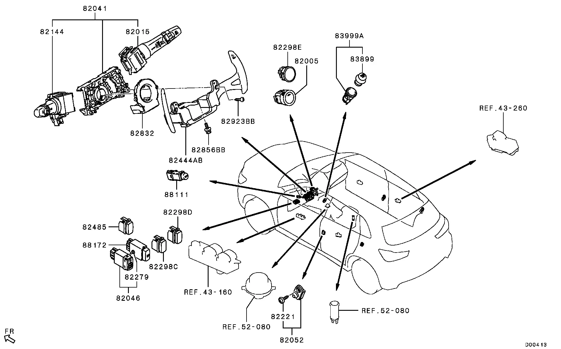 Switches and Cigarette Lighter diagram