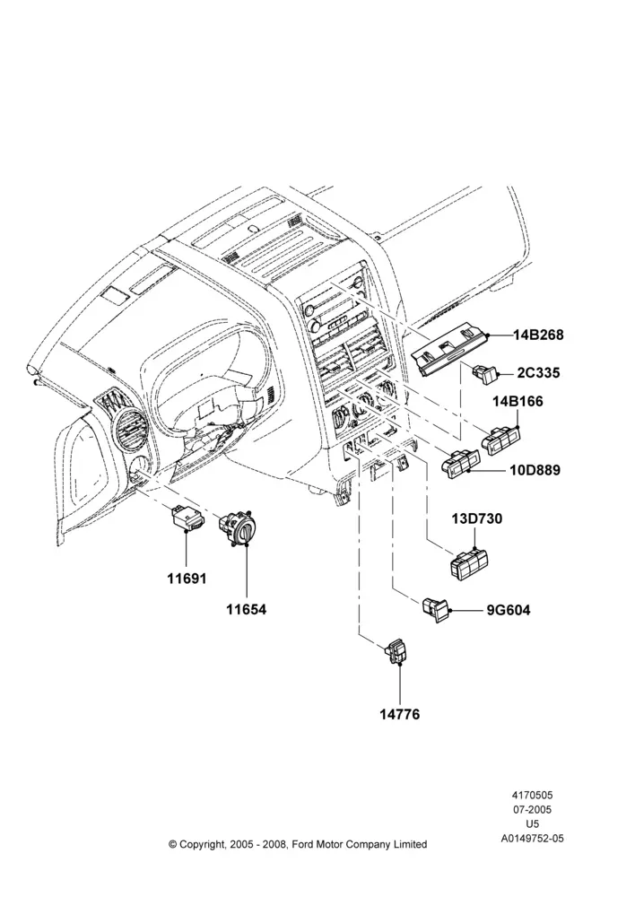 Instrument Panel Switches diagram