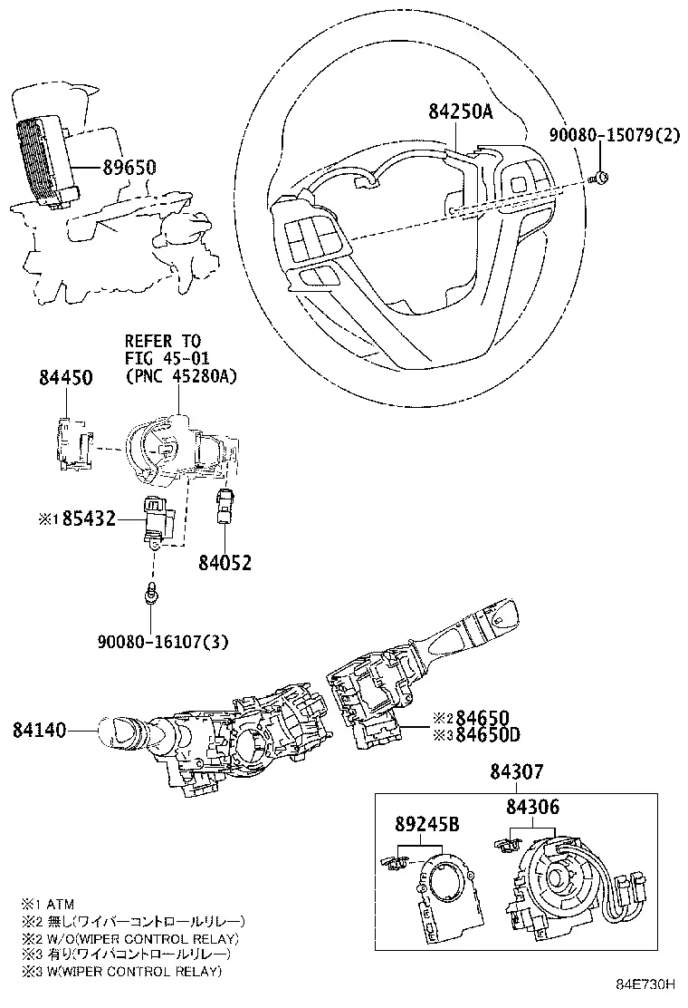 Steering Column Switches diagram