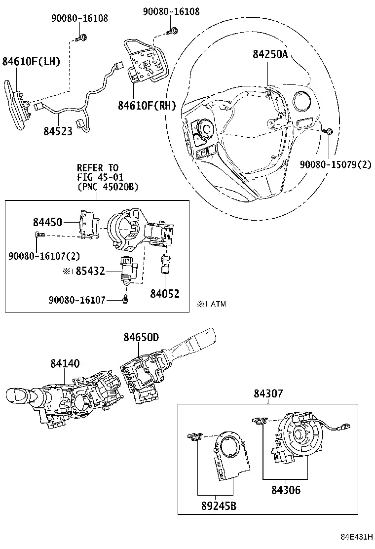 Steering Column Switches diagram