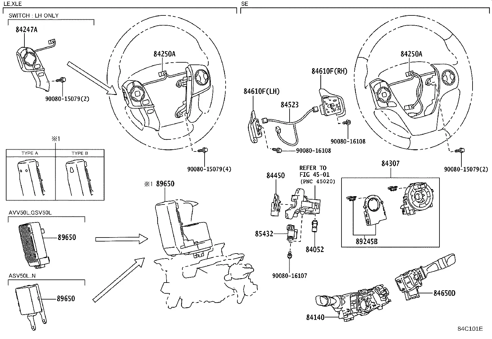 Steering Column Switches diagram