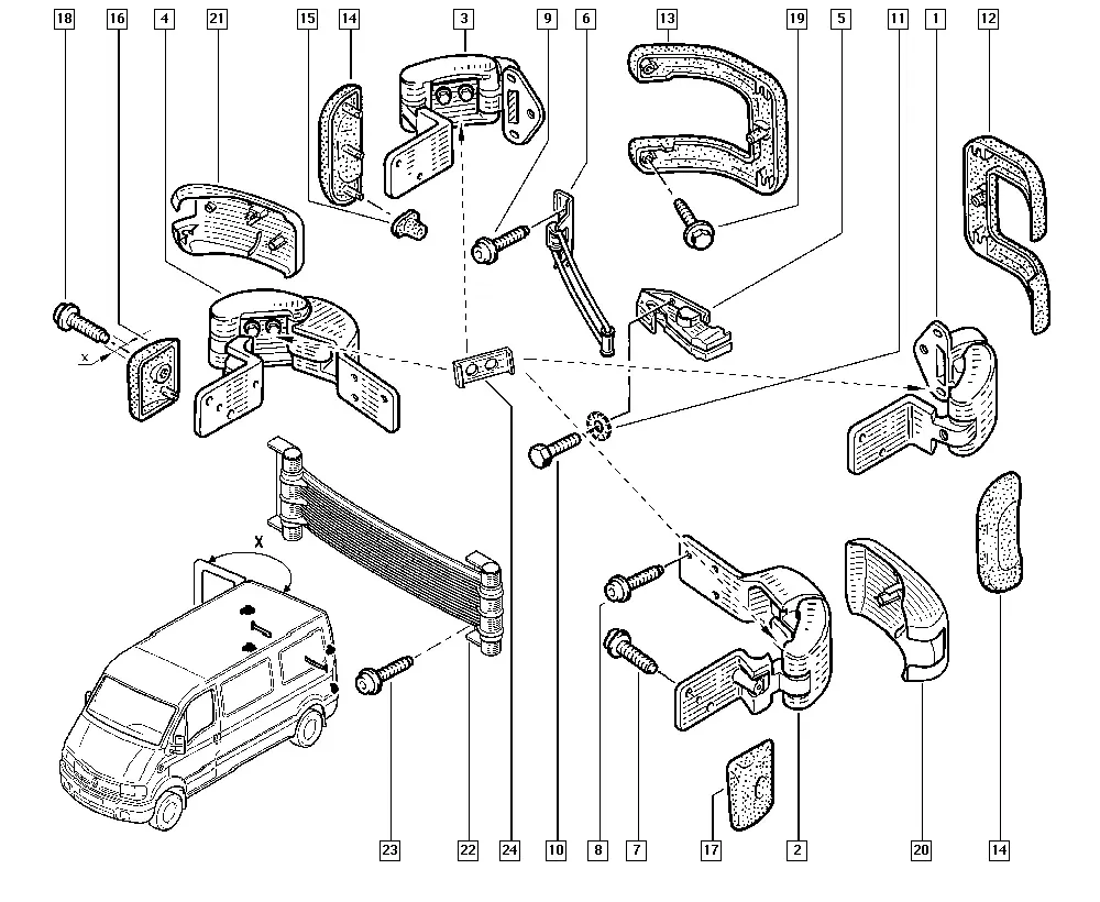 Door Hinges diagram