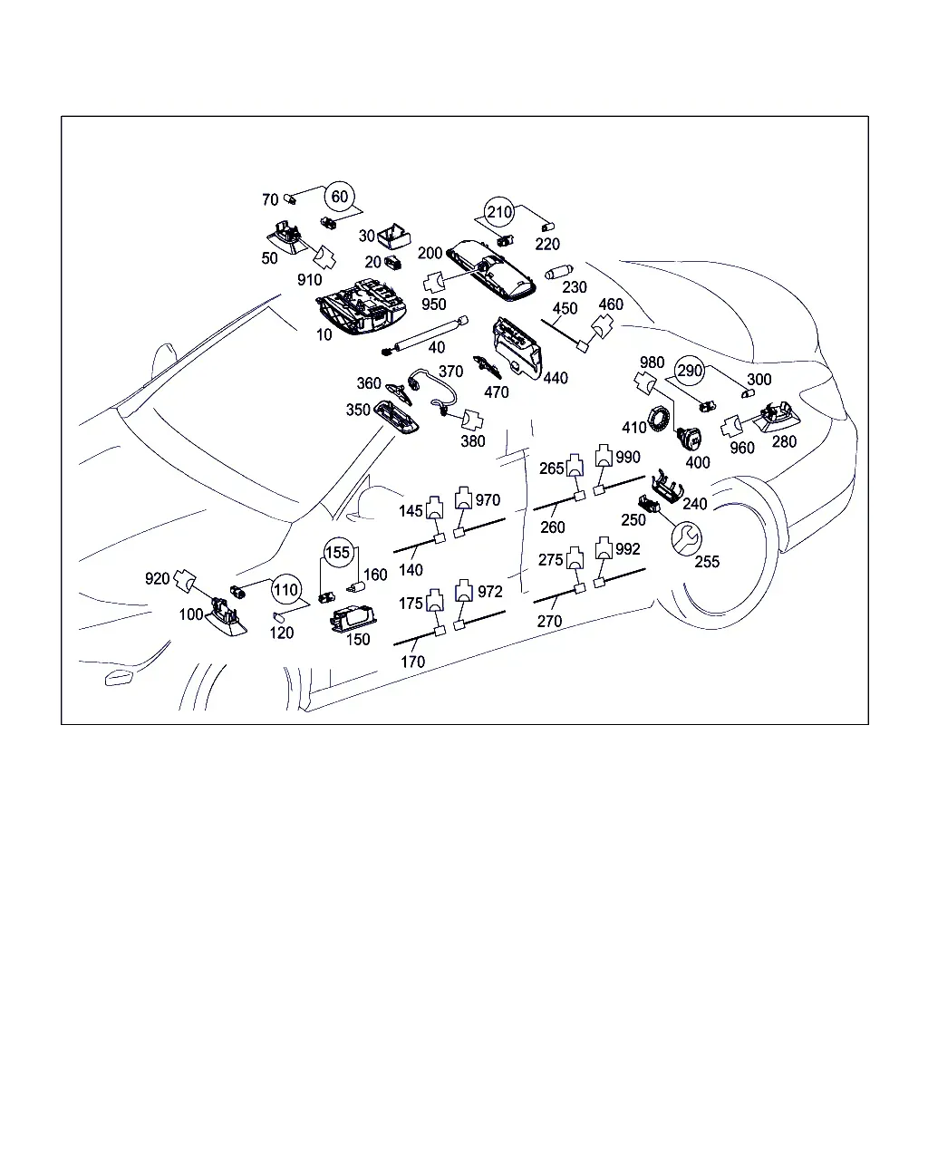 Interior Lights and Cargo Area Socket diagram