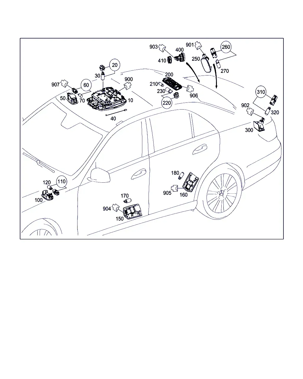 Interior Lights and Cargo Area Socket diagram