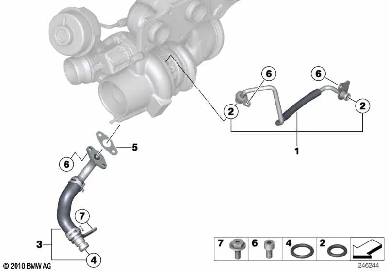Turbocharger Oil Supply diagram