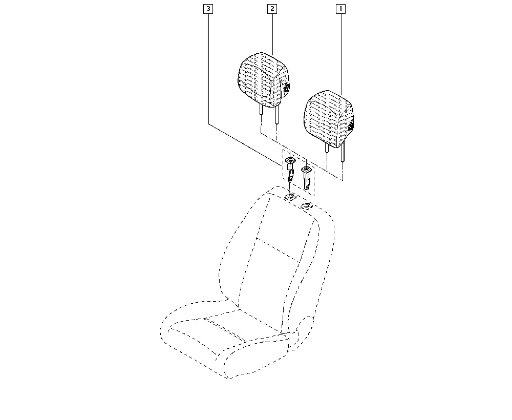 Front Seat Headrests diagram