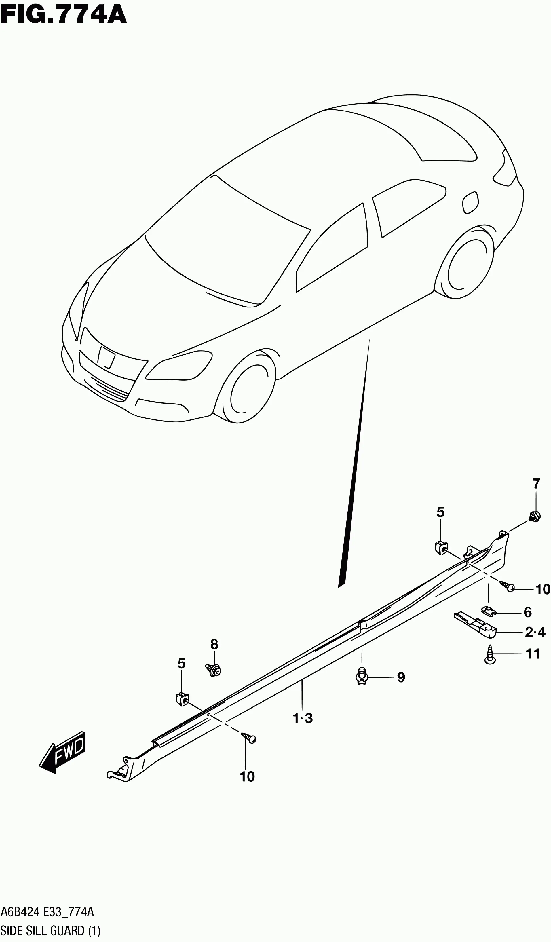 Fender Liners and Mudguards diagram