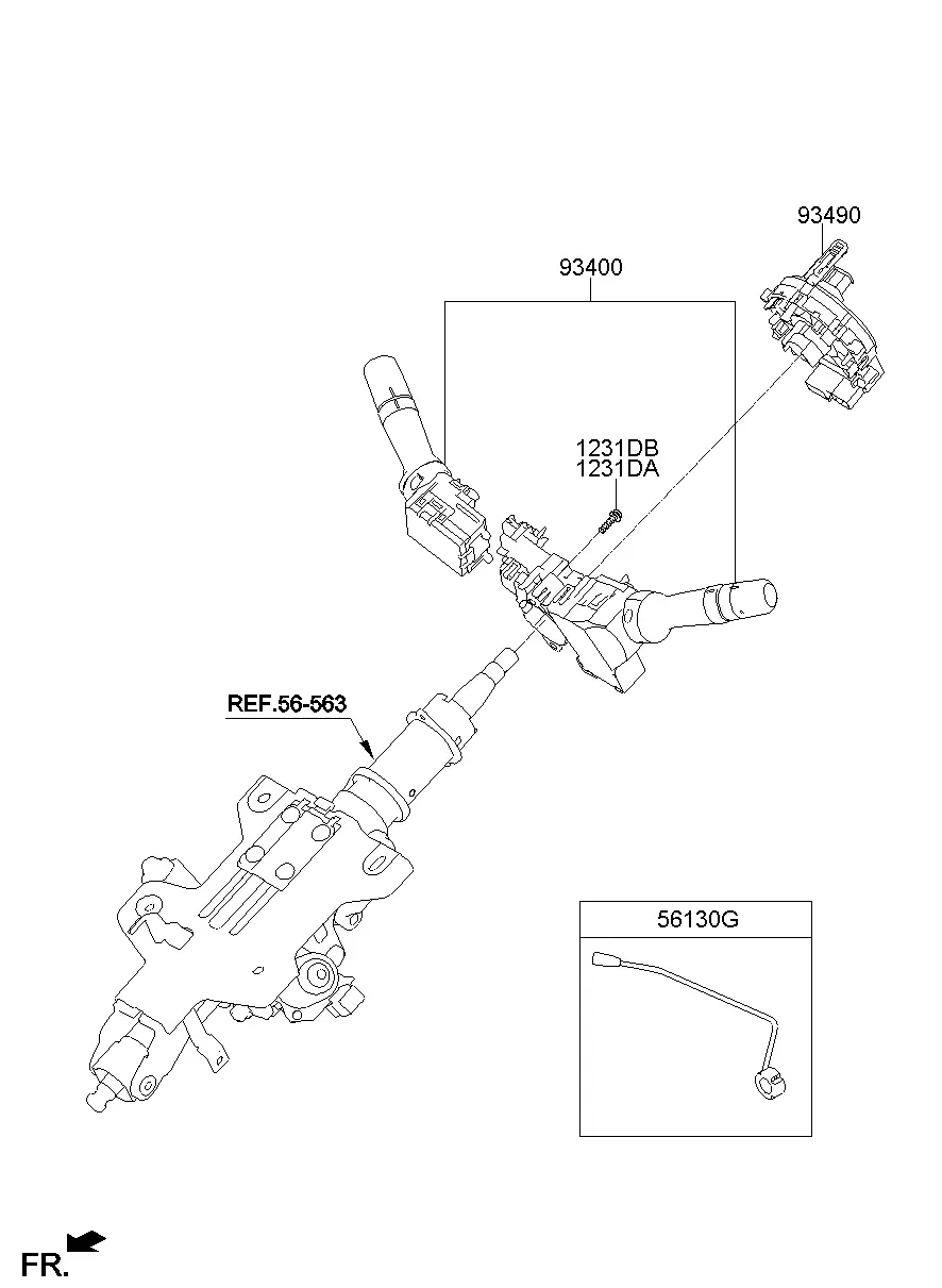 Steering Column Multifunction Switch diagram