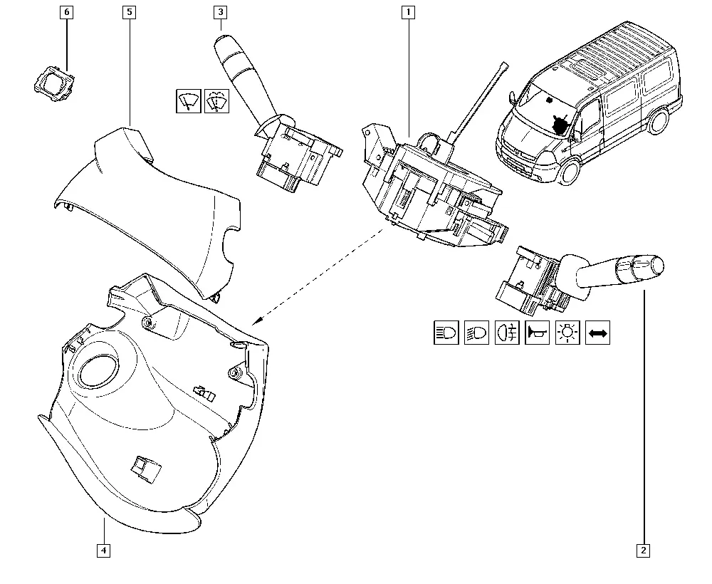 Steering Column Switch diagram