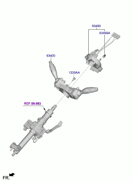Steering Column Switches diagram