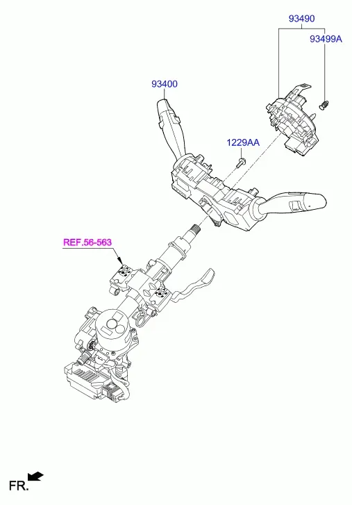 Steering Column Switches diagram