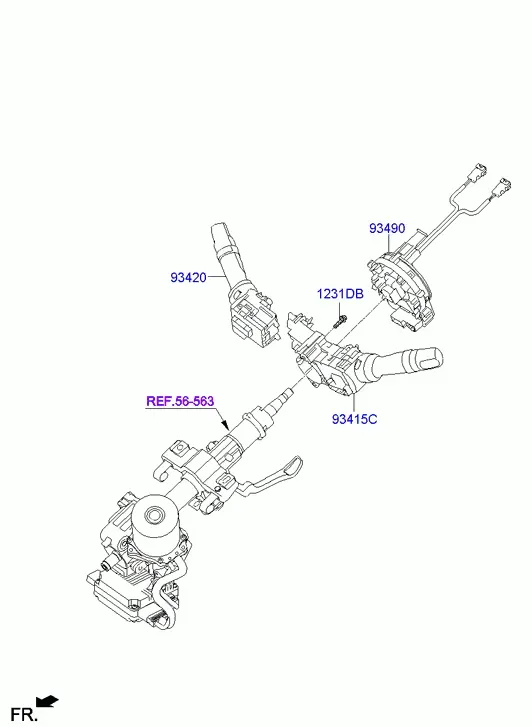 Steering Column Switches diagram