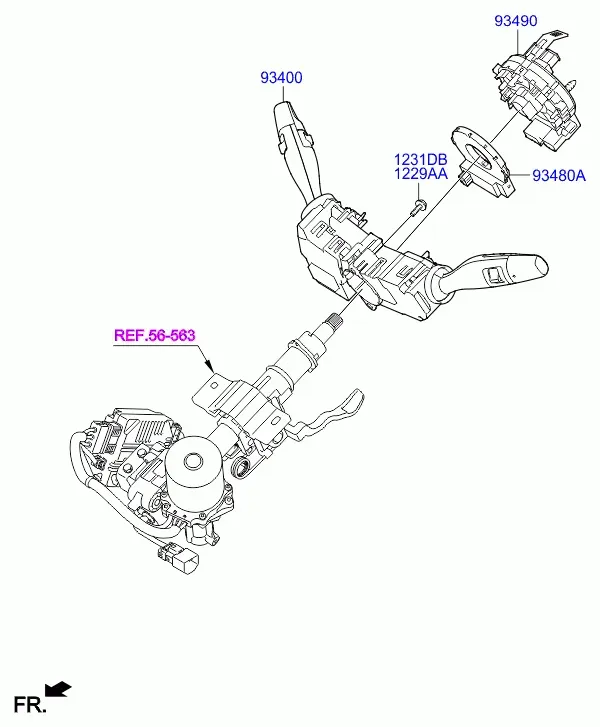 Steering Column Switches diagram