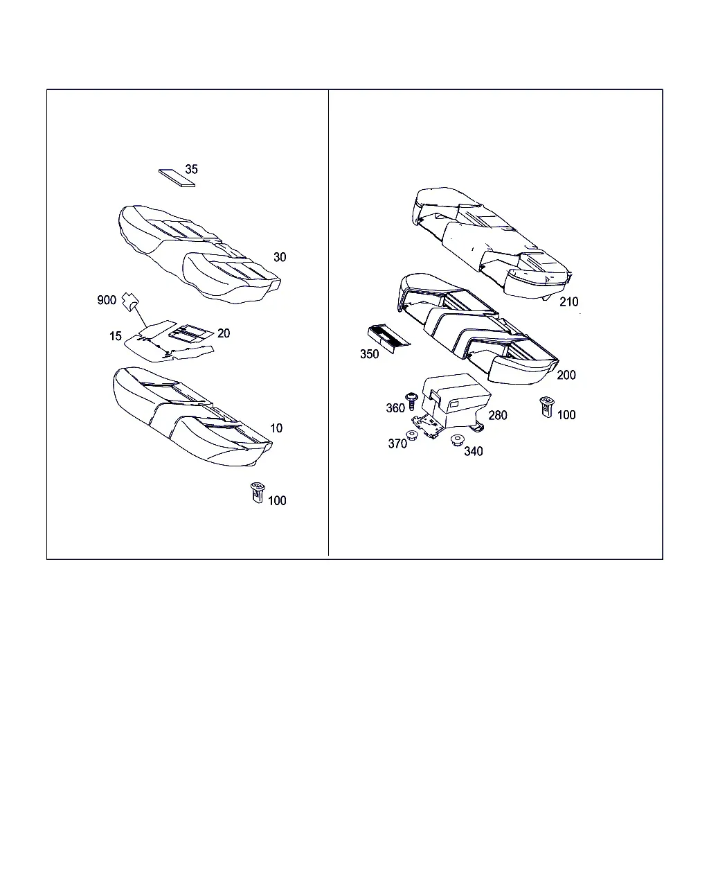 Rear Seat Cushions diagram