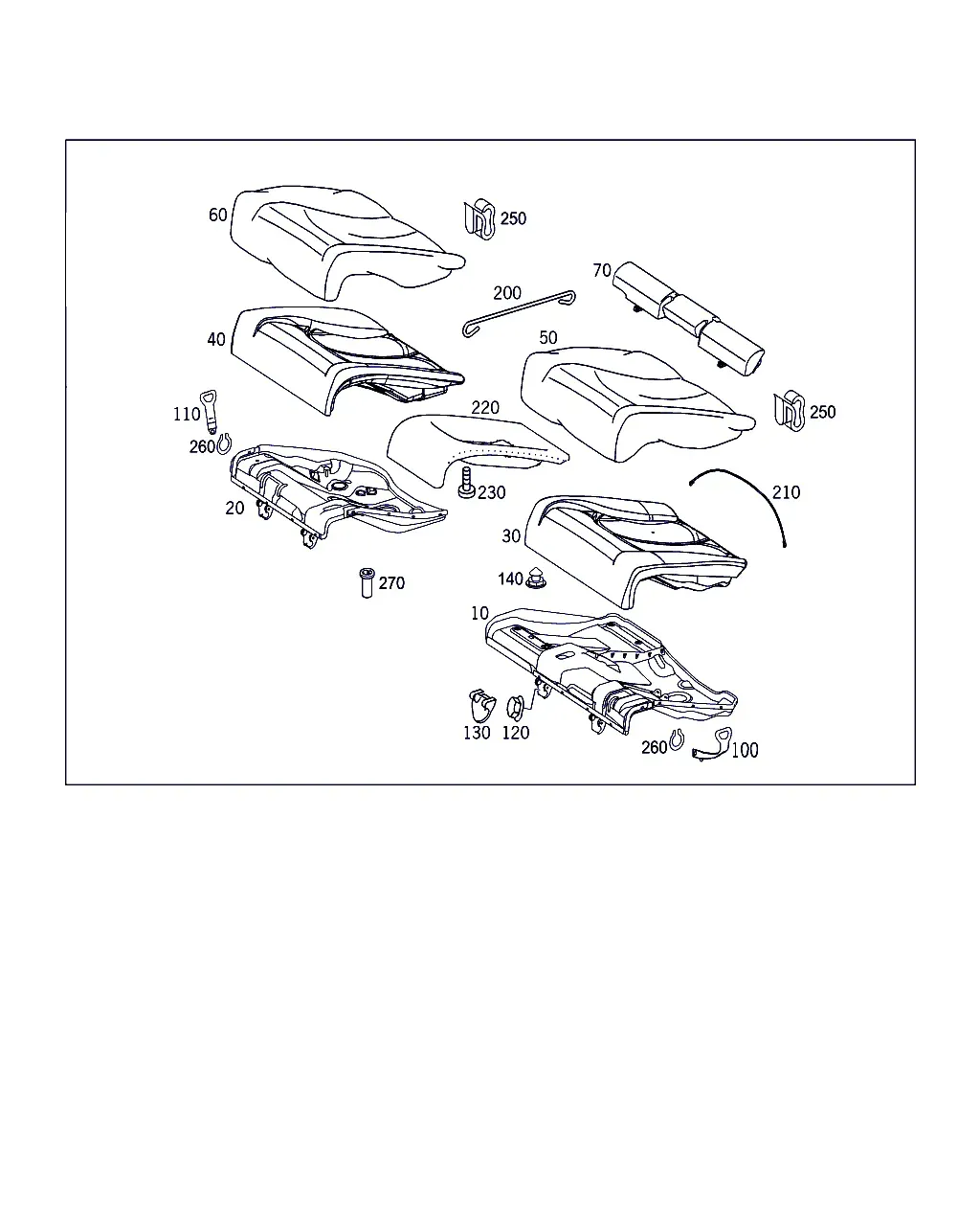 Rear Seat Cushions diagram