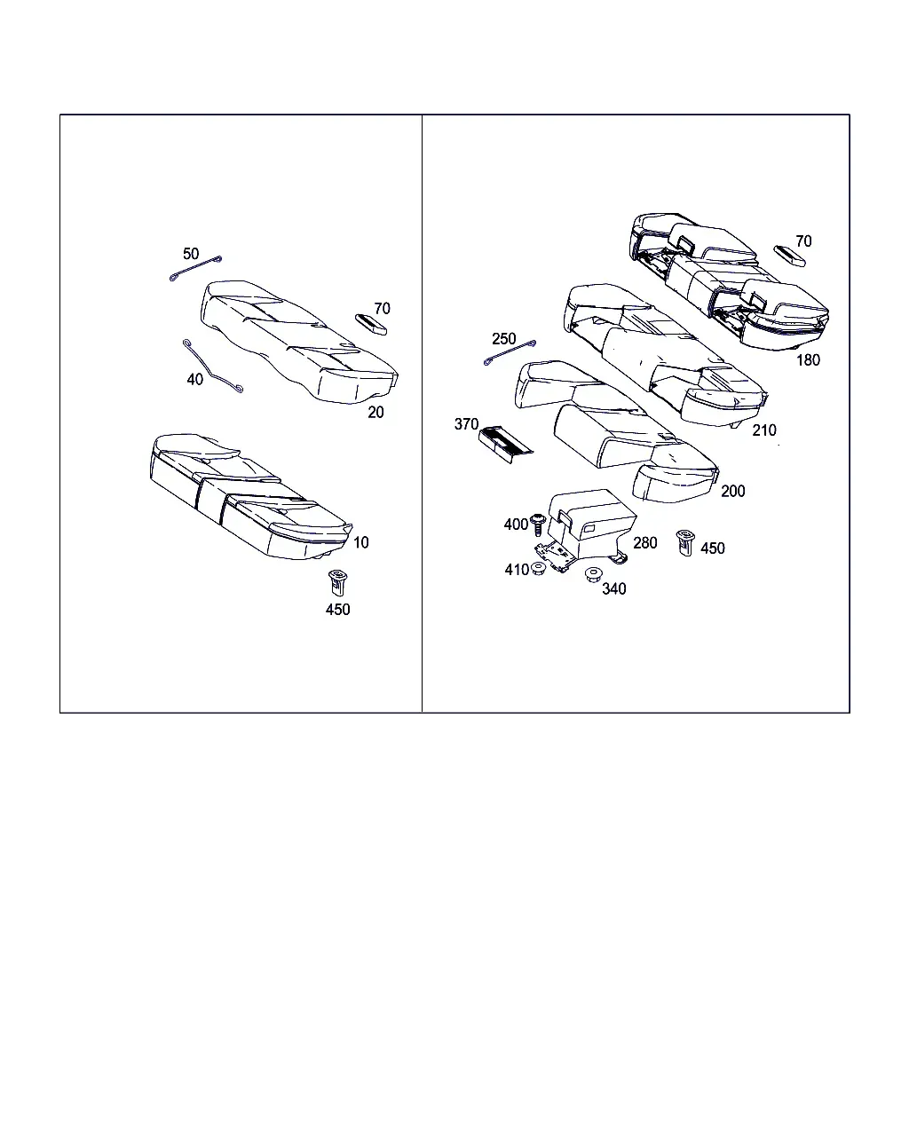 Rear Seat Cushions diagram