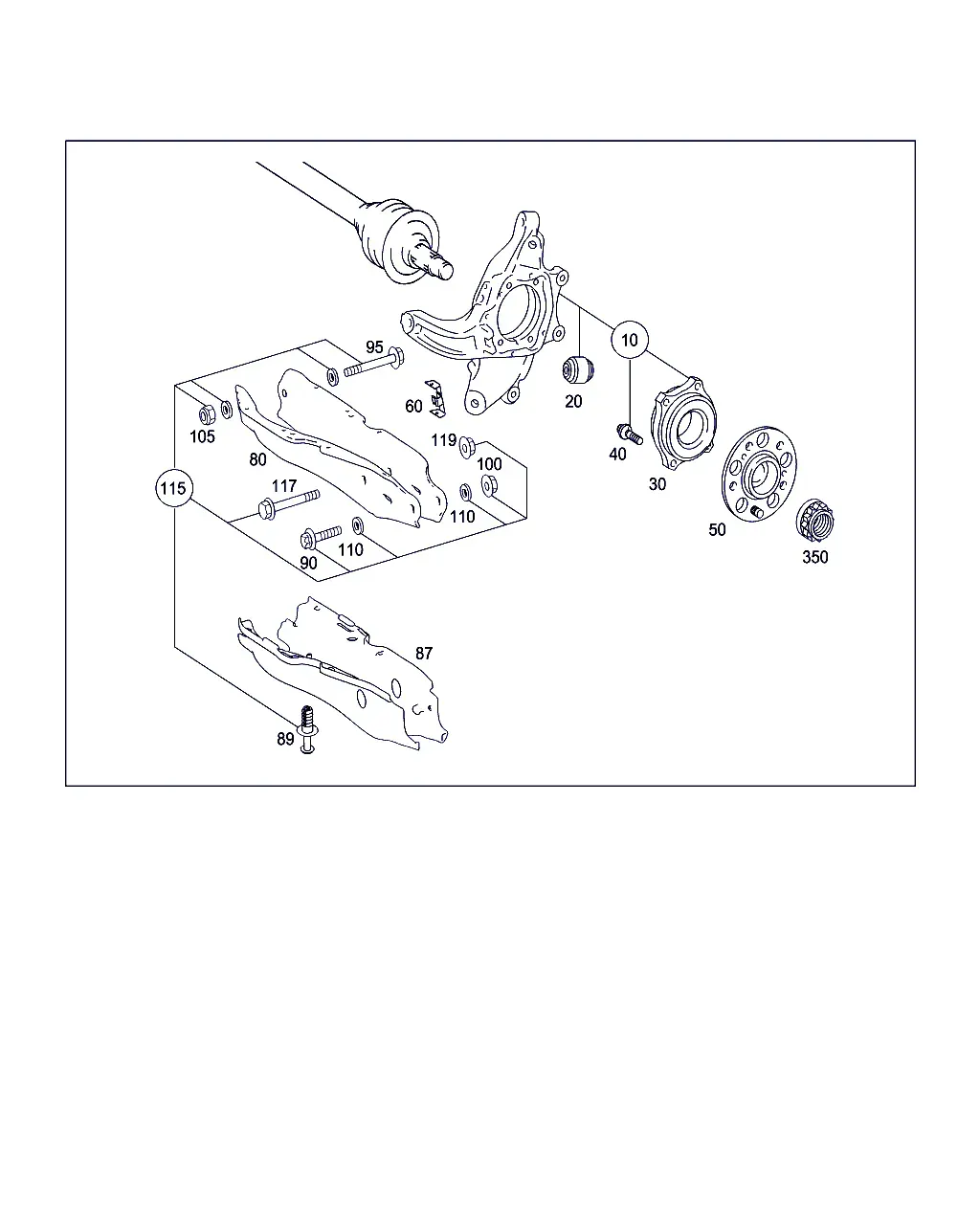 Rear Axle Suspension diagram