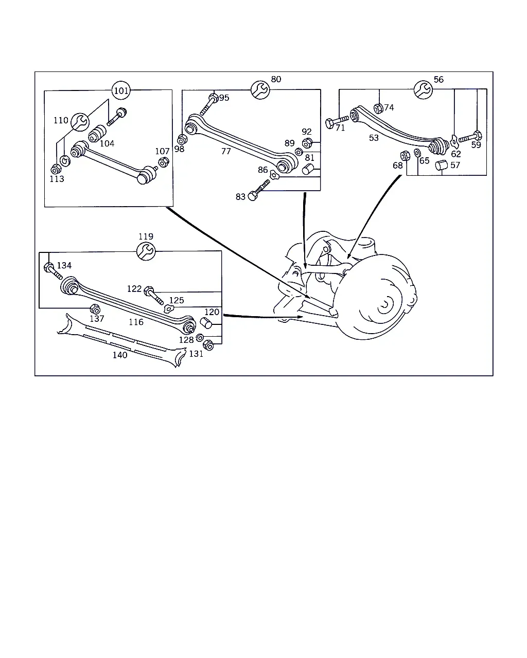 Rear Axle Suspension diagram