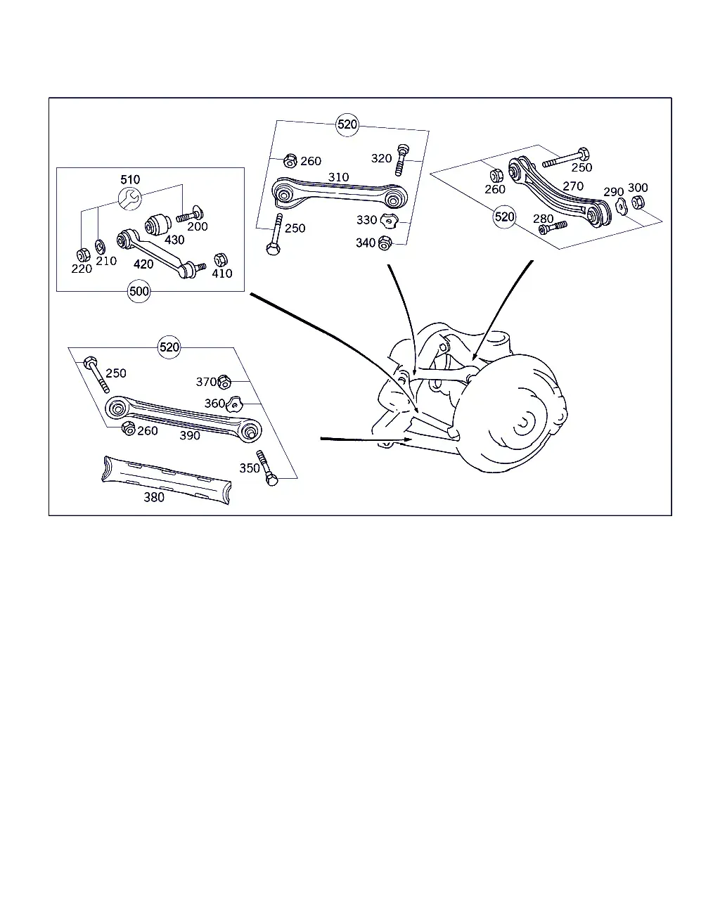 Rear Axle Suspension diagram