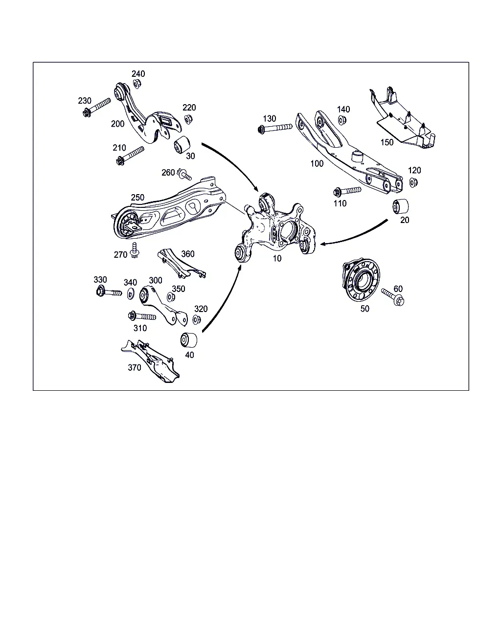 Подвеска заднего моста diagram