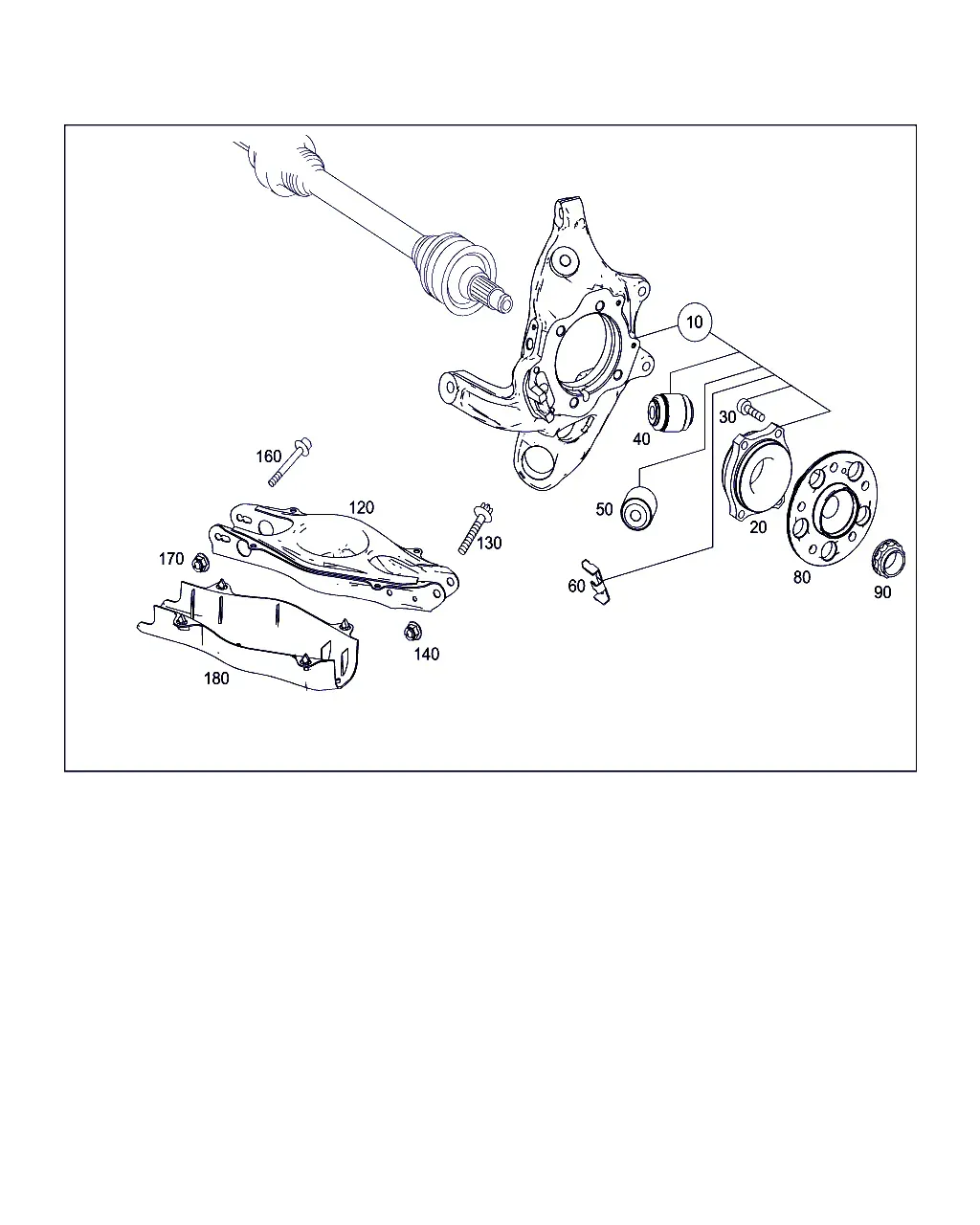 Rear Axle Suspension diagram