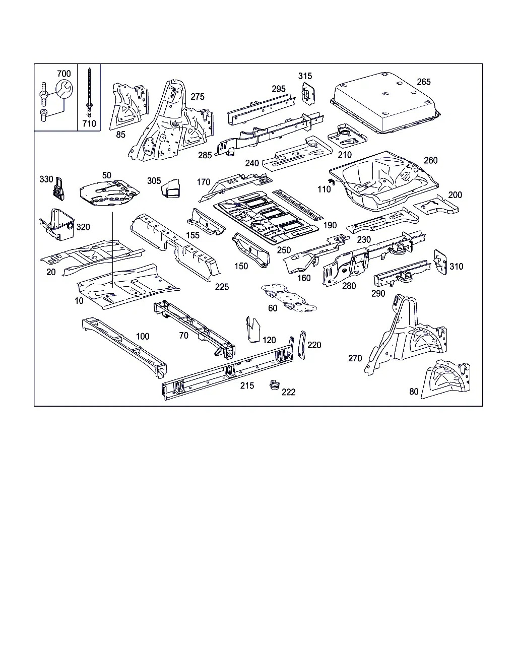 Driver's Floor Panel diagram