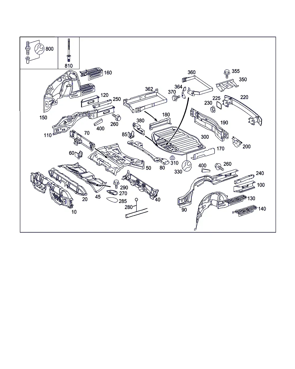 Rear Body Floor Panel diagram