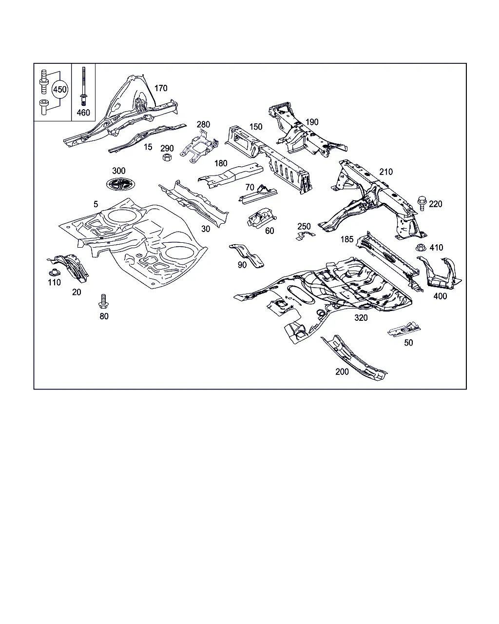 Rear Body Floor Panel diagram