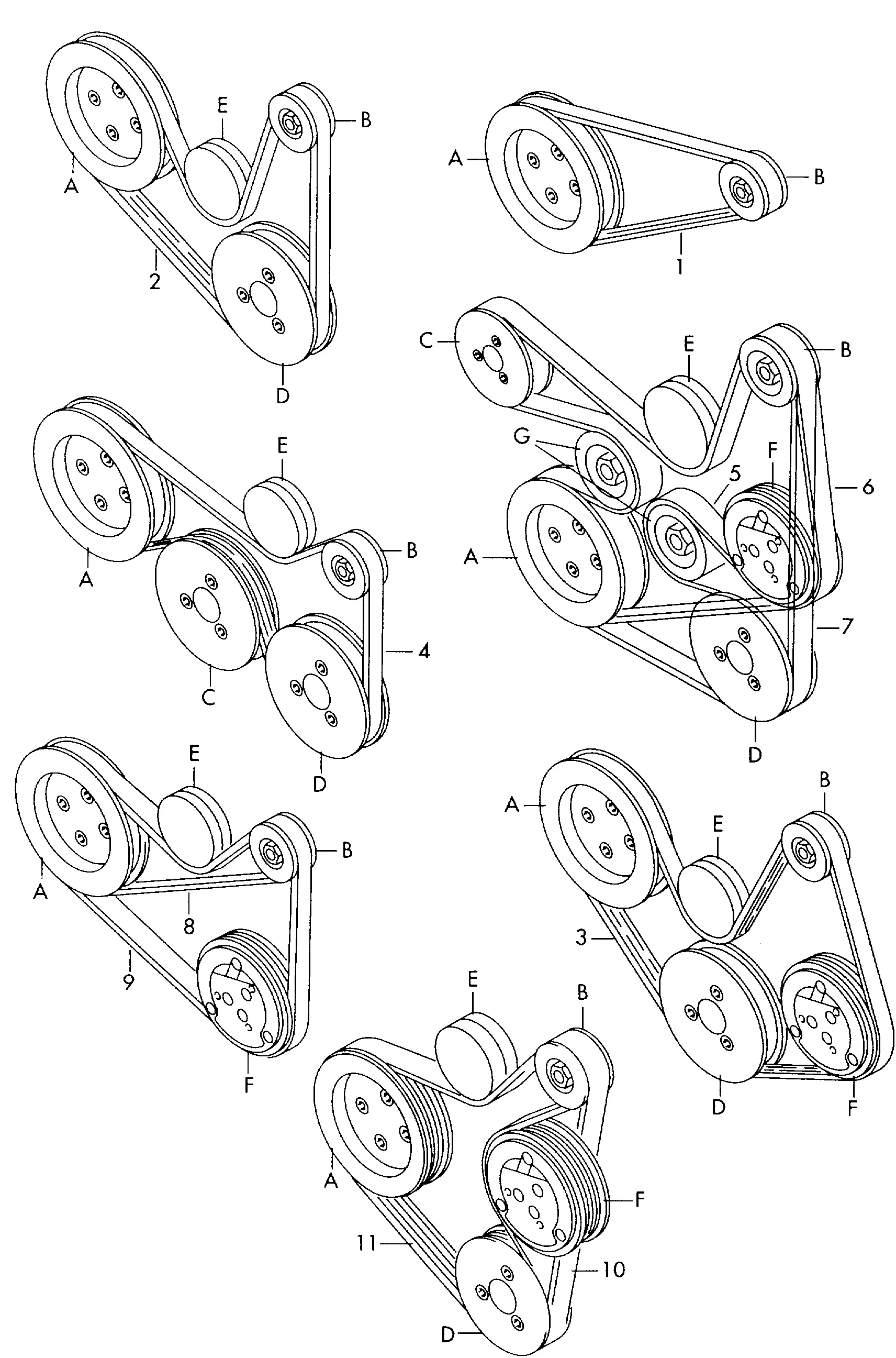 Serpentine Belt diagram