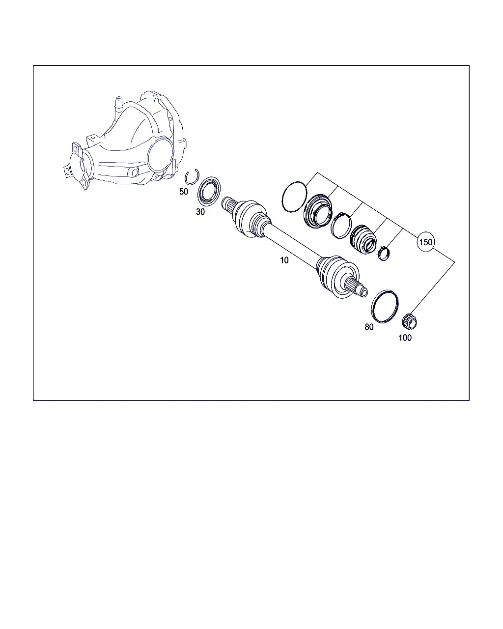 Rear Axle Shaft diagram
