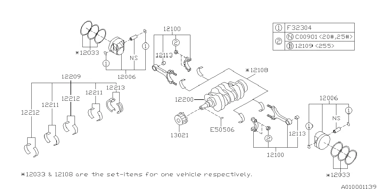Piston and Crankshaft diagram