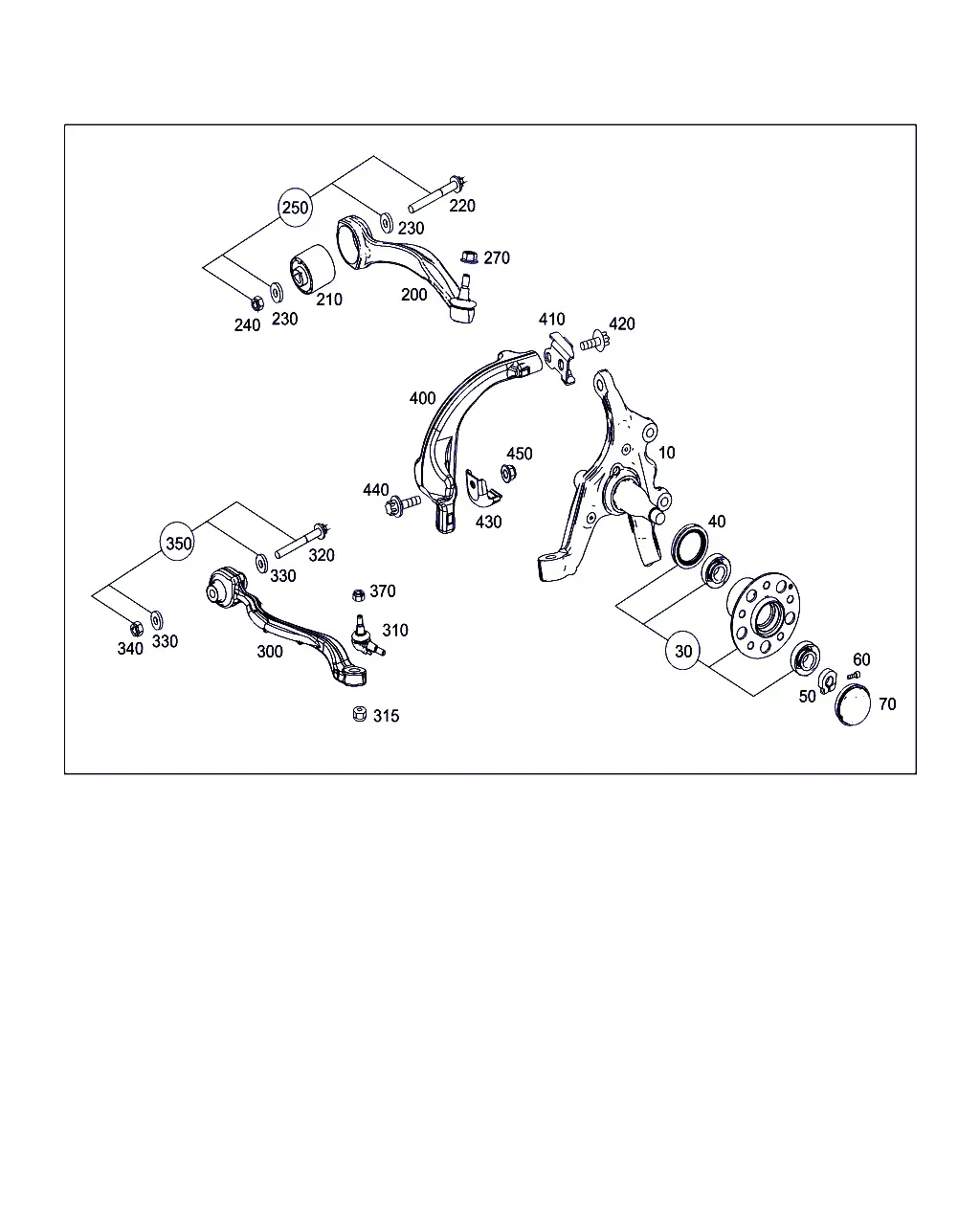 Steering Knuckle and Control Arm diagram