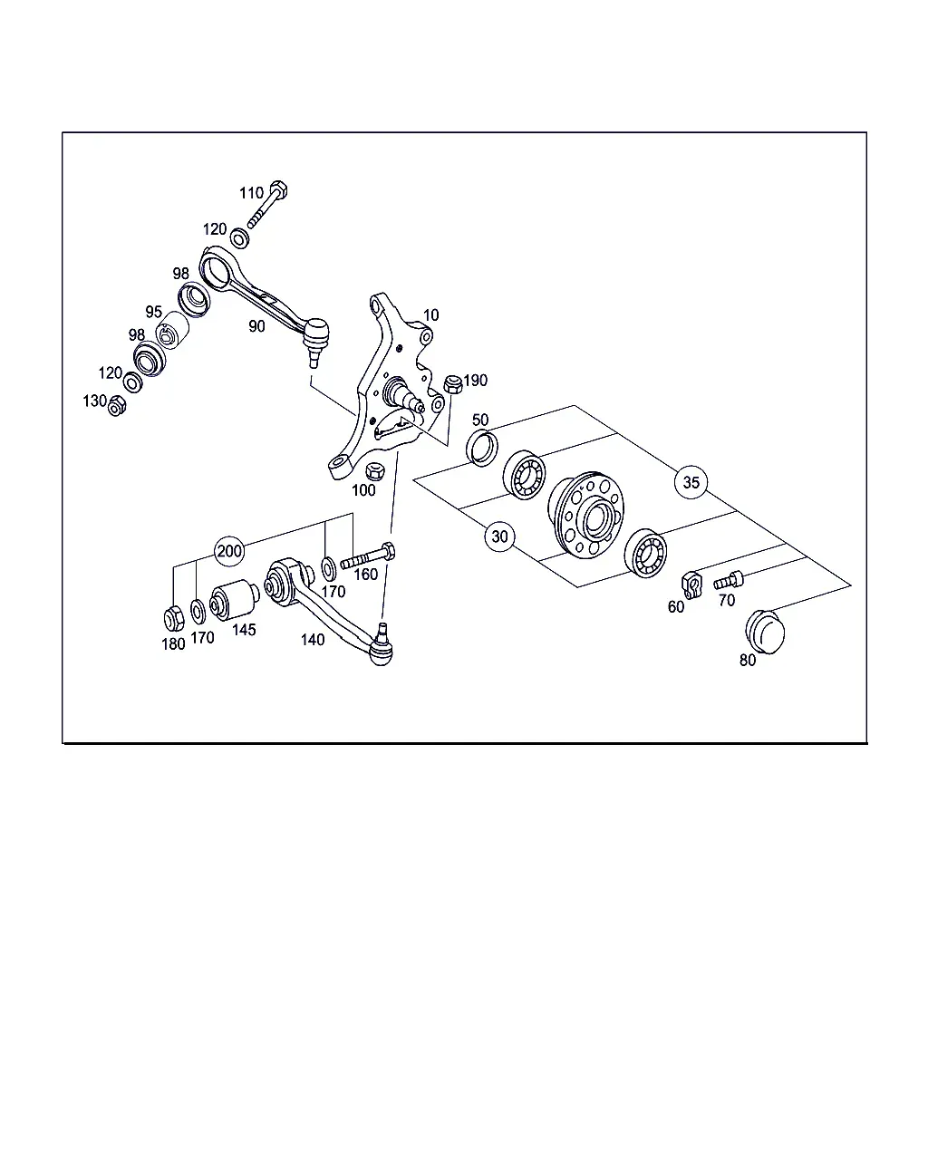 Steering Knuckle and Control Arm diagram