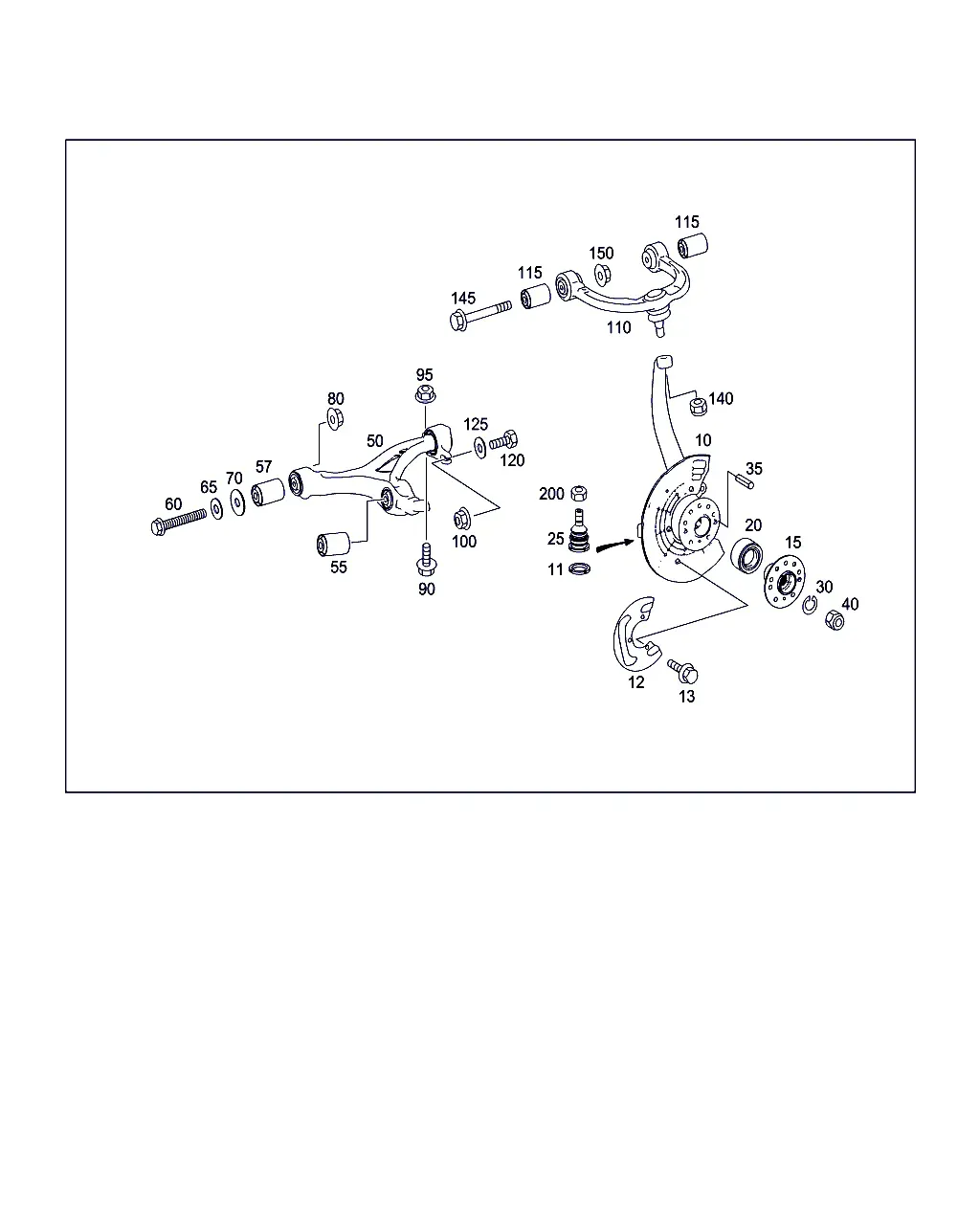 Steering Knuckle and Wheel Hub diagram