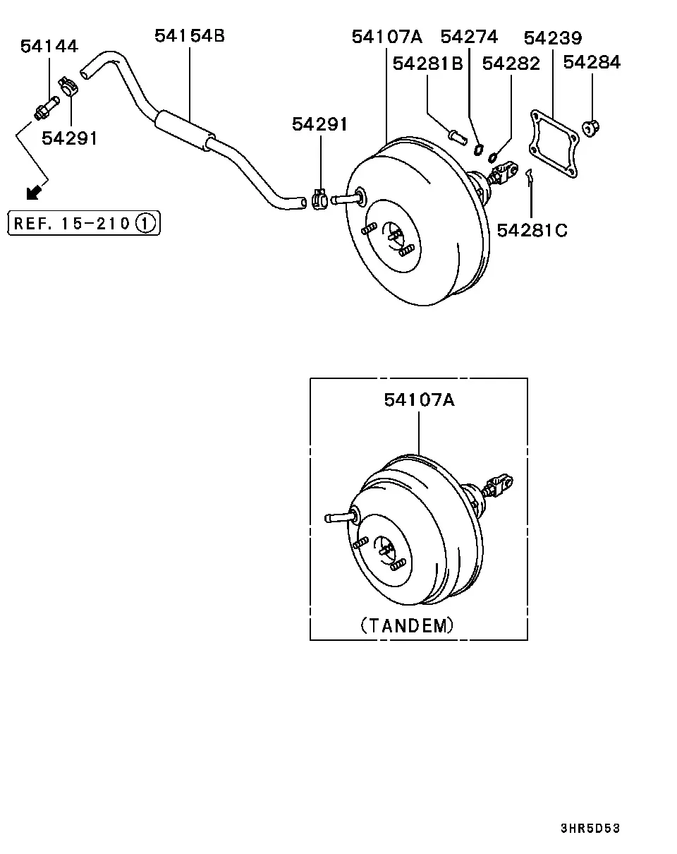 Brake booster diagram