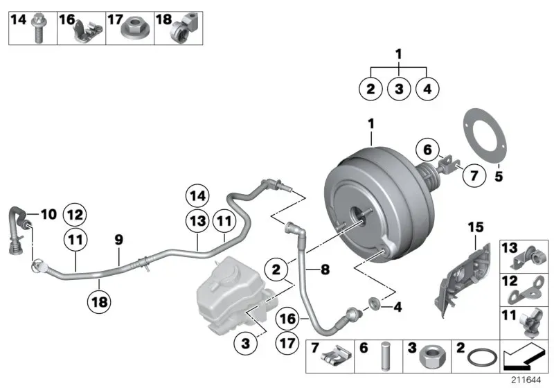 Brake booster diagram